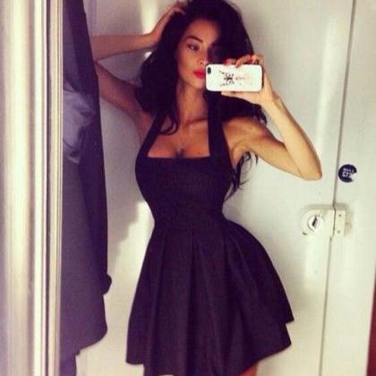 Sexy Black Sleeveless Dress