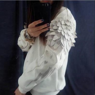 Fashion Hoodie Wings Sweater