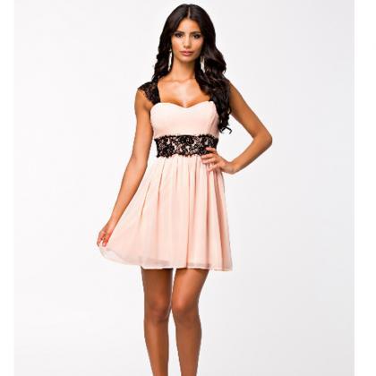 Sexy Lace Halter Dress Skirt