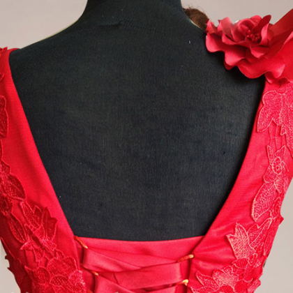 Slayer Red Lace Strap Dress main image 1