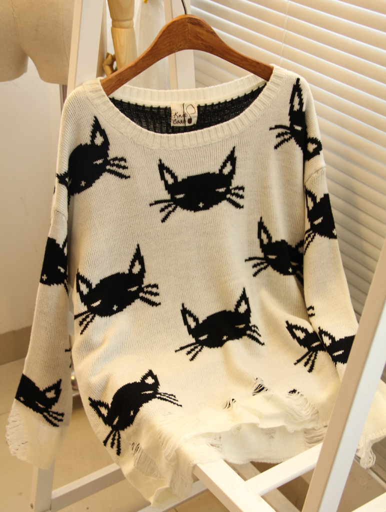 Cat Personality Sweater Bc1219bb