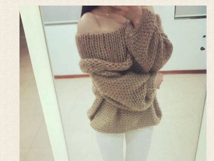 Sexy Strapless Sweater