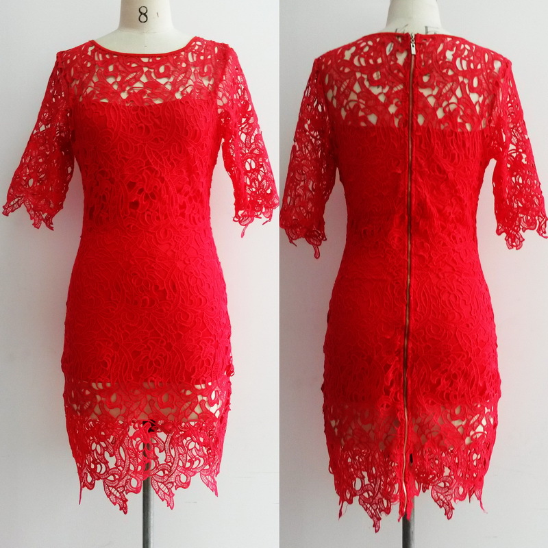 Openwork Embroidery Dress on Luulla